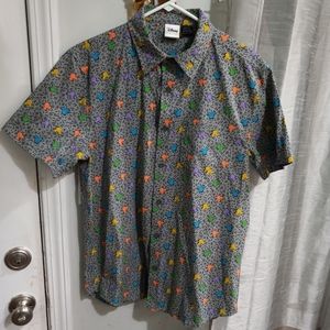 Disney Mickey Mouse all over print retro 80's shirt M